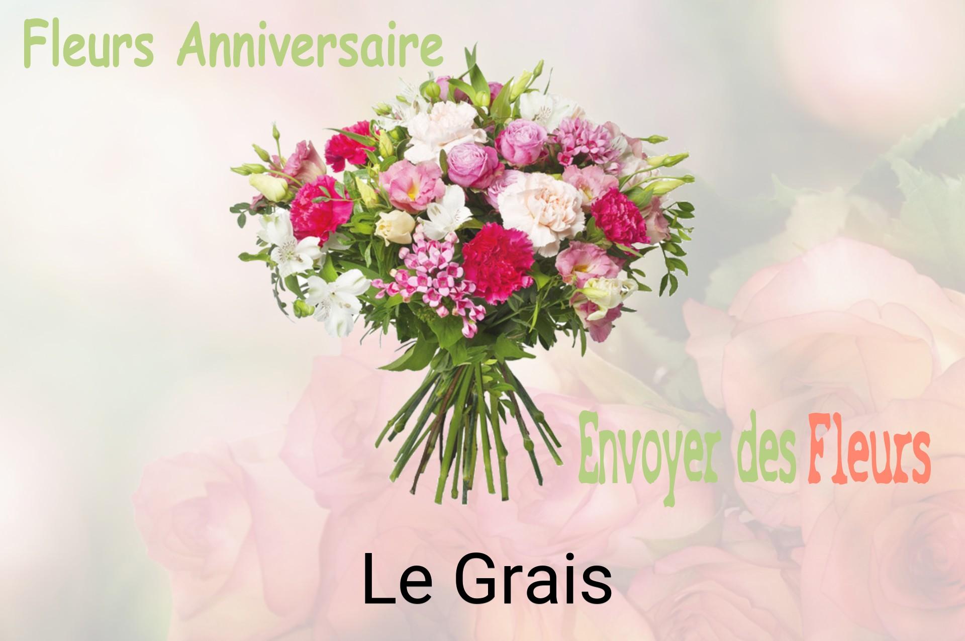 Bouquet de fleurs d’anniversaire livré à Le Grais